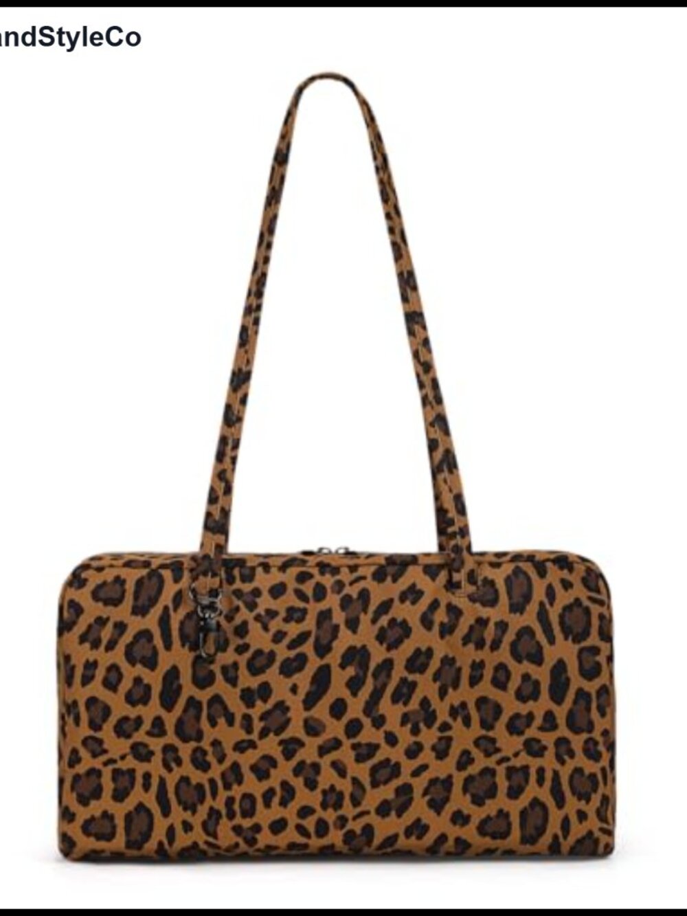 Nylon Bowler Bag Leopard Hobo Shoulder Tote Travel Work